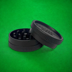 Professor Herb Biodegradable Hemp Tea Shredder Grinder (2 Part) - Black