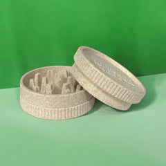 Professor Herb Biodegradable Hemp Tea Shredder Grinder (2 Part) - White